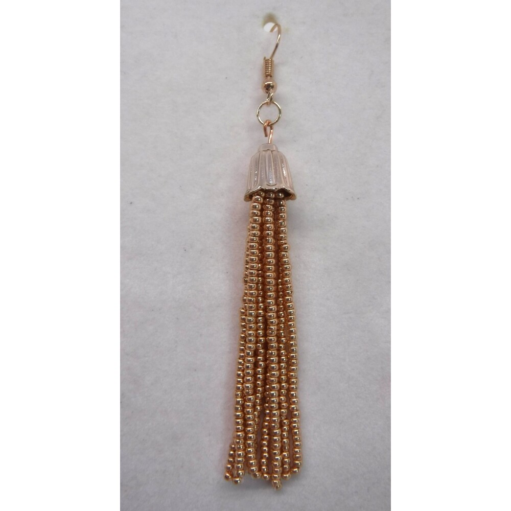 Earrings Beaded Rose Gold - Picture 2 of 3